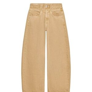 Zara Low Rise Baggy Jeans in Ochre